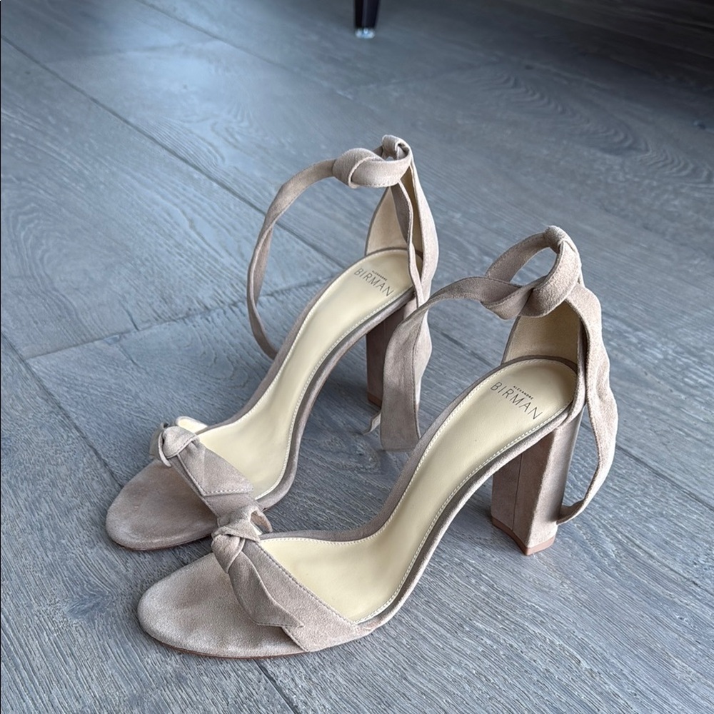 Alexandre Birman Tan Suede Heels, 38